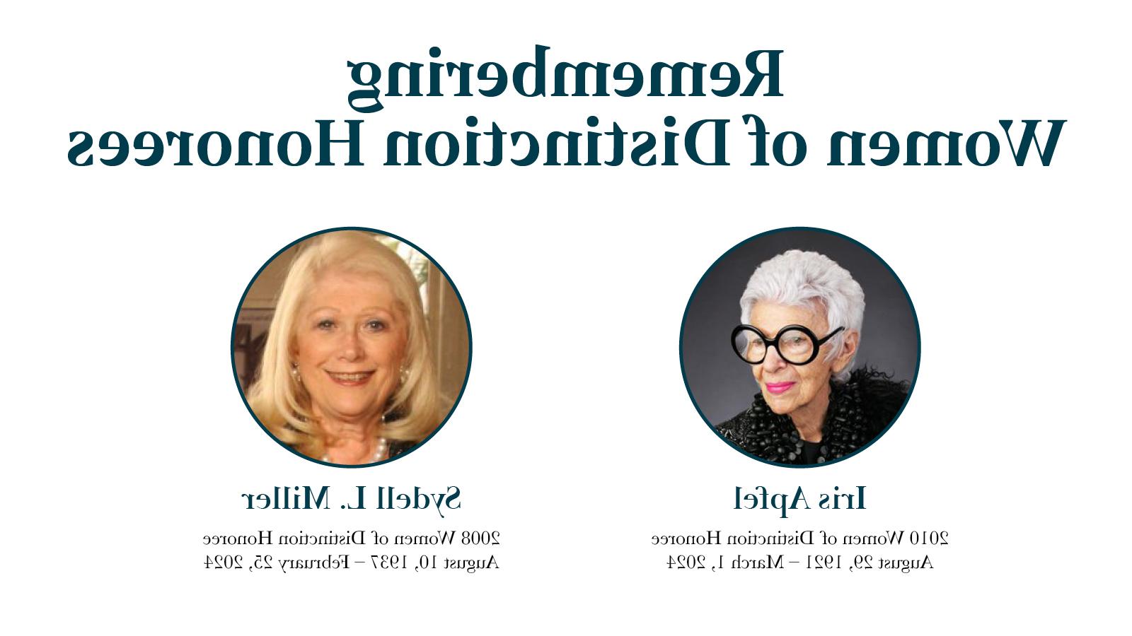 Iris Apfel and Sydell L. Miller